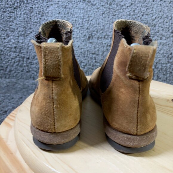 Born Faline Chelsea Boots Womens Size 7 Suede Brown Ankle Bootie Handmade Mexico - Picture 4 of 8